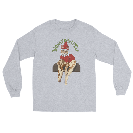 Wonky Shelf Elf - Unisex Long Sleeve Shirt