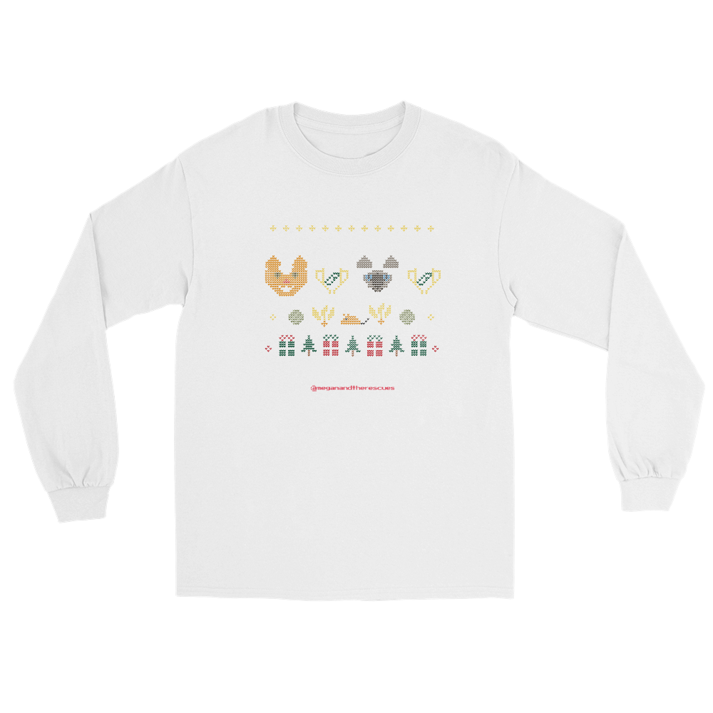 A Diaper Cat Christmas - Unisex Long Sleeve Shirt