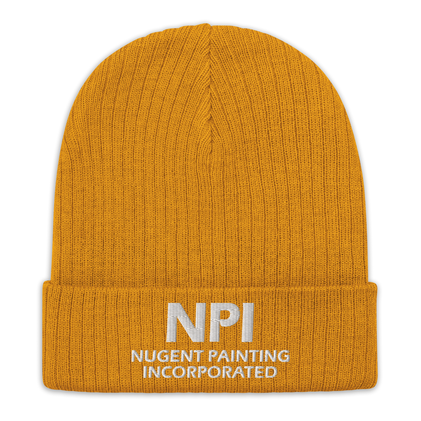 NPI TEXT - Ribbed knit beanie