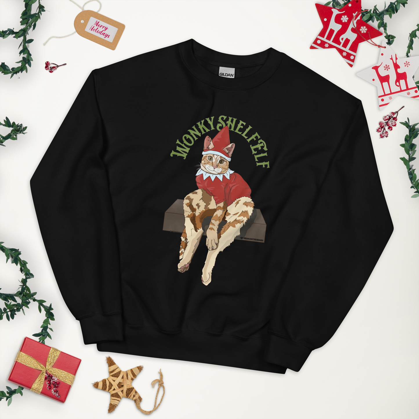 Wonky Shelf Elf - Unisex Sweatshirt