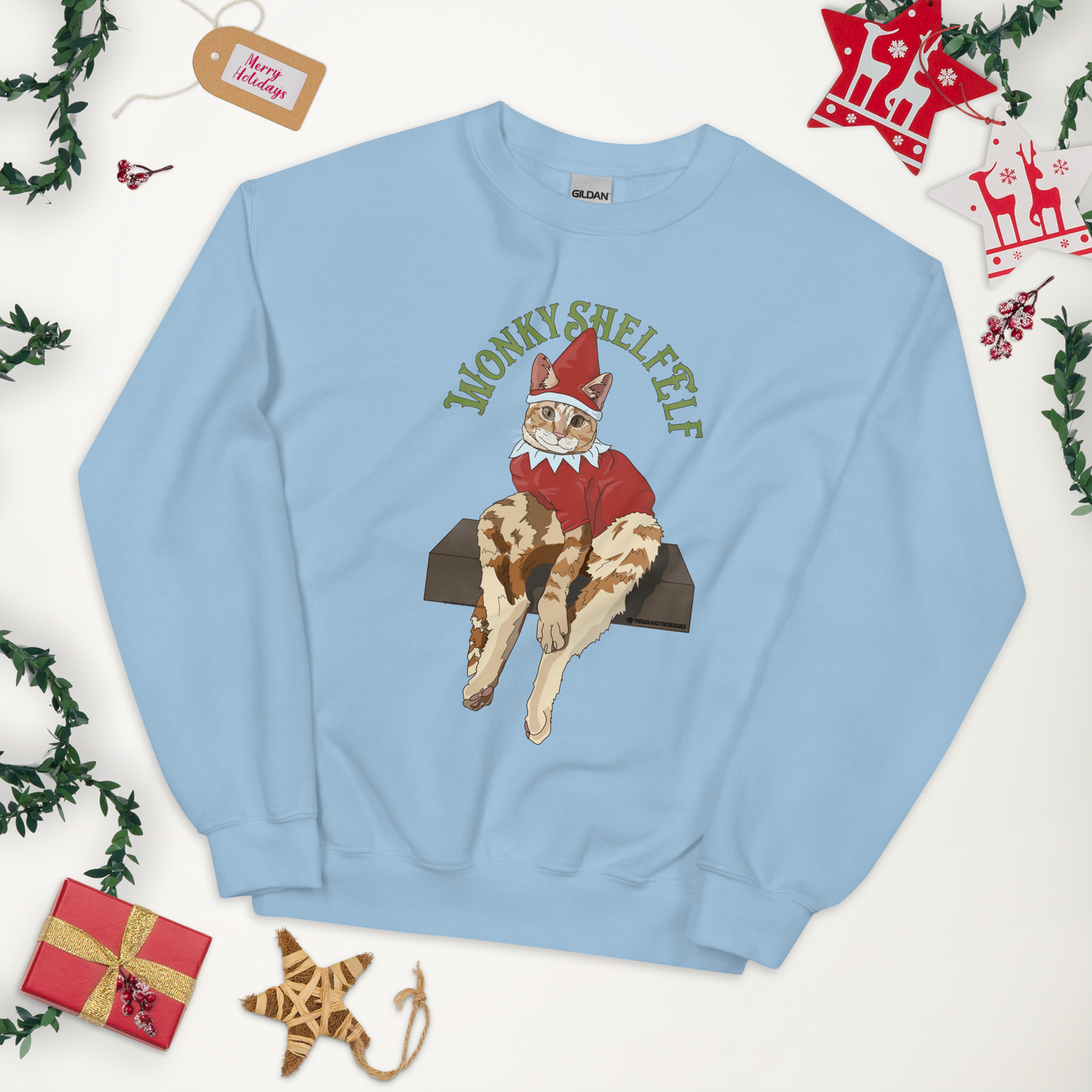 Wonky Shelf Elf - Unisex Sweatshirt