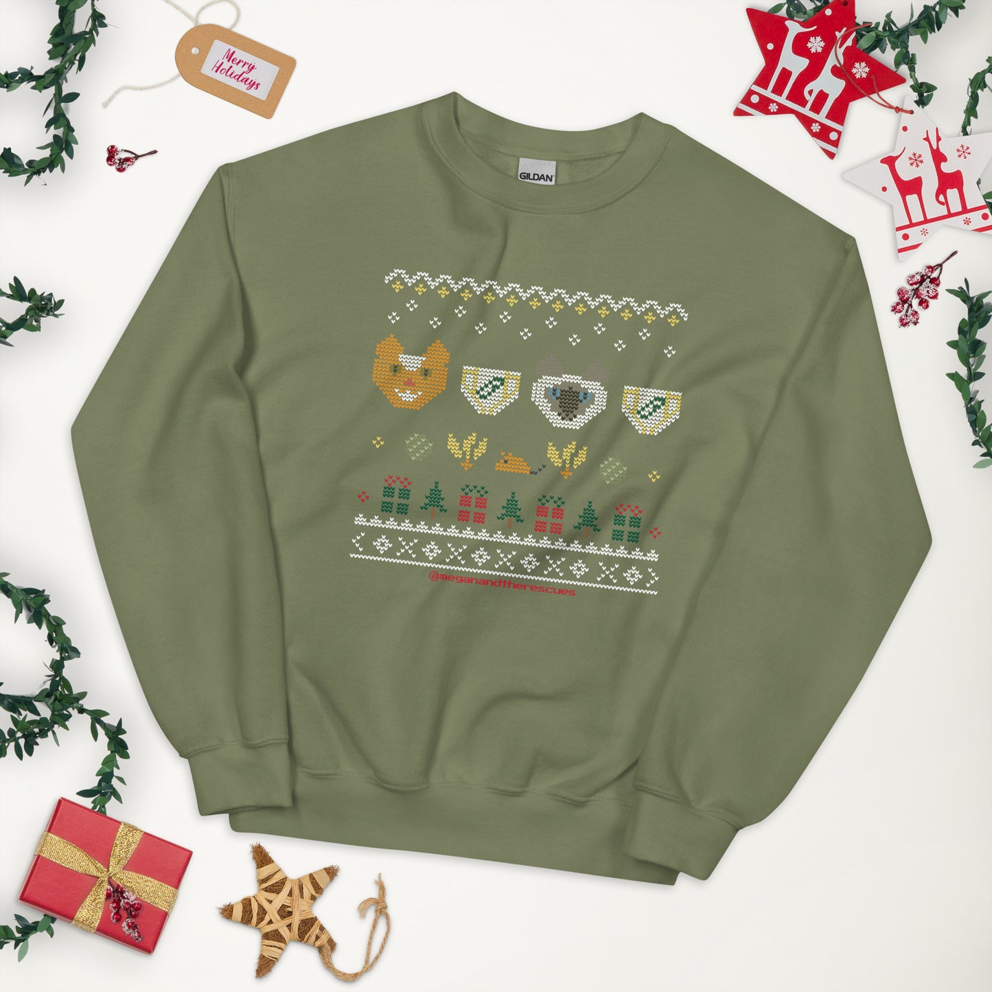 A Diaper Cat Christmas - Unisex Sweatshirt