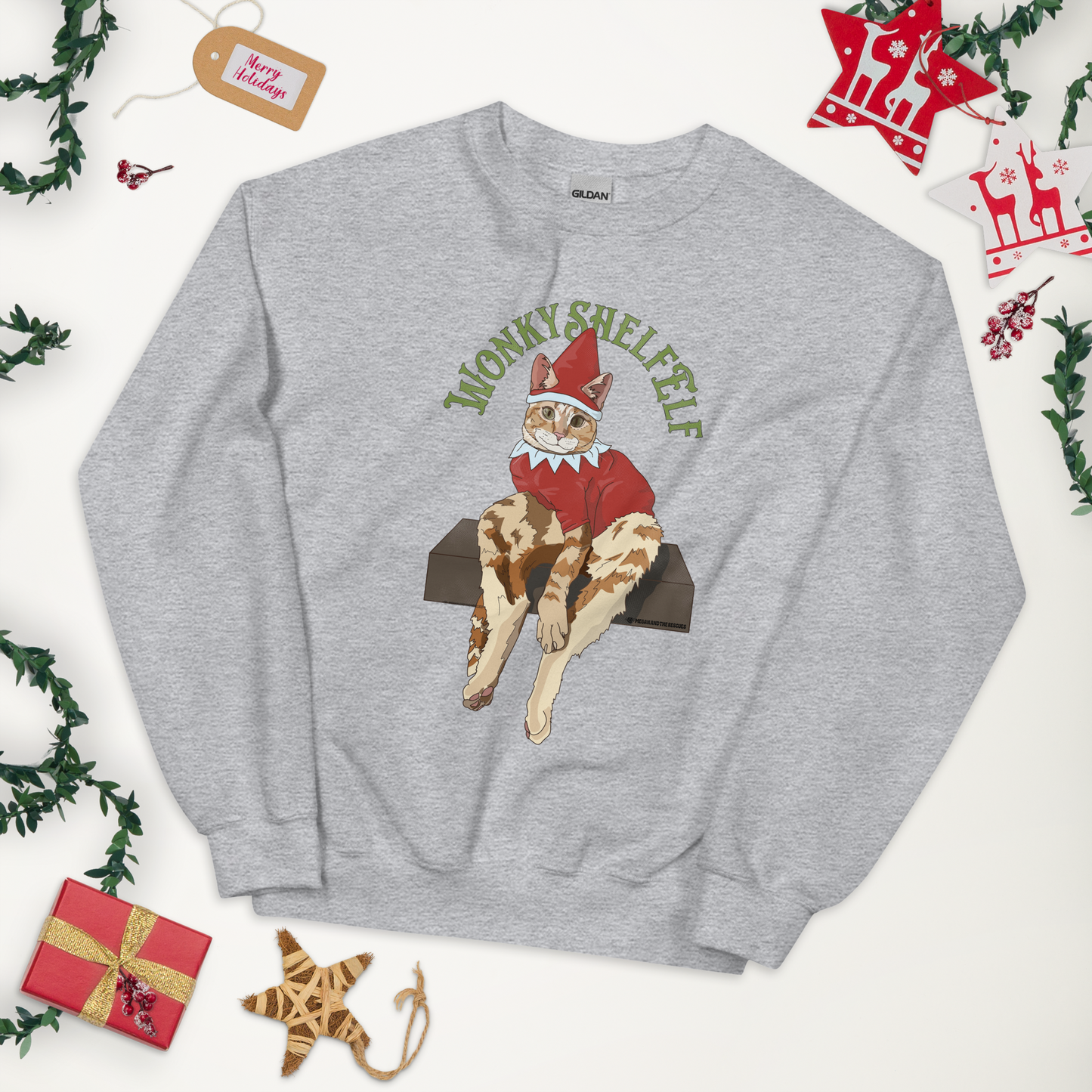 Wonky Shelf Elf - Unisex Sweatshirt