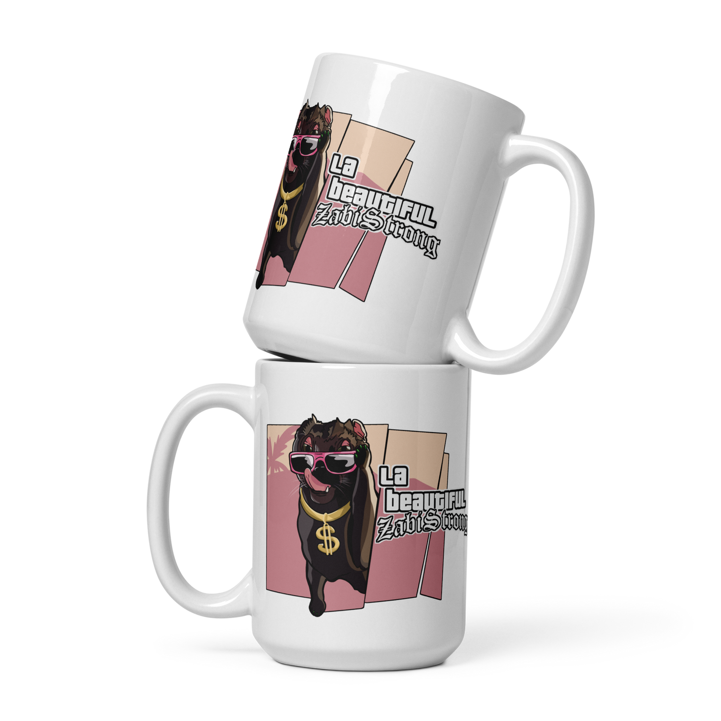 Zabi's LA - White glossy mug