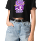 Weird Hair Attitude Purple - Women’s crop top