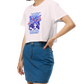 Weird Hair Attitude Dark Blue - Women’s crop top