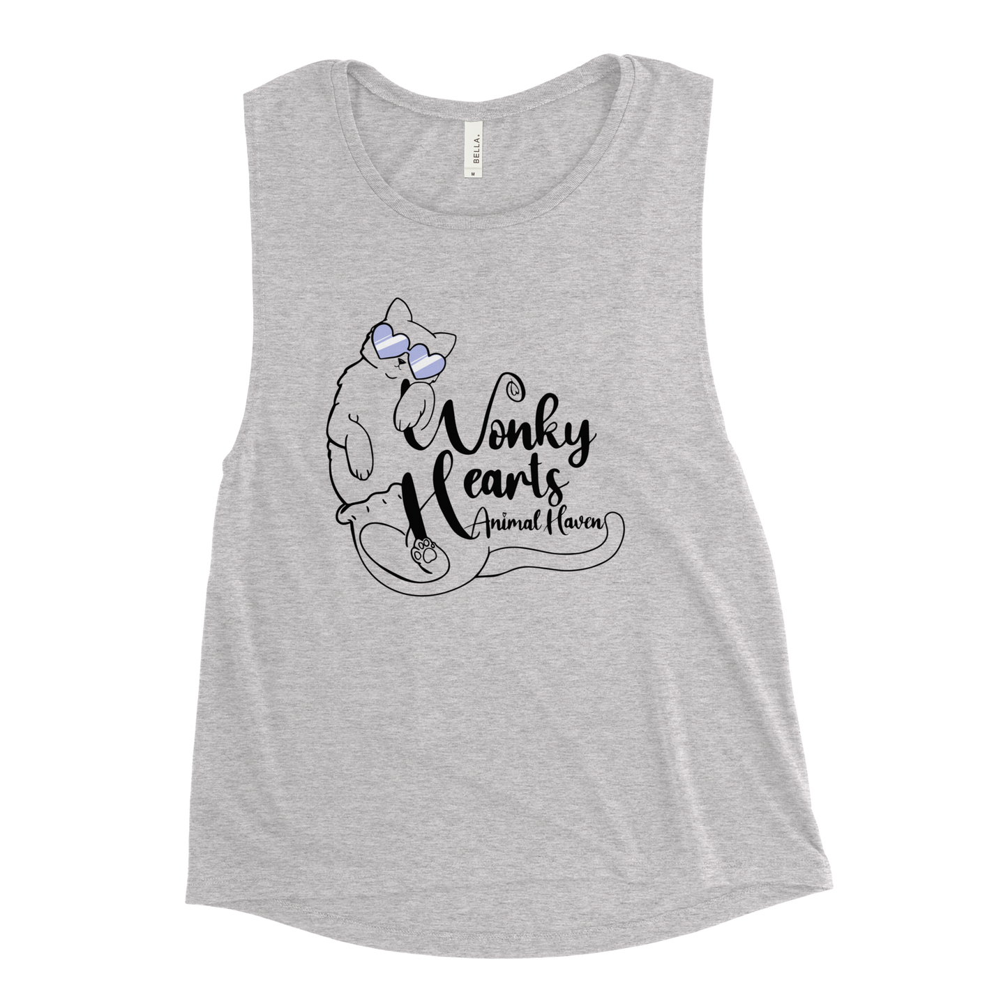 WONKY HEARTS - Ladies’ Muscle Tank