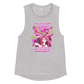 Weird Hair Attitude Pink - Ladies’ Muscle Tank