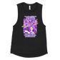 Weird Hair Attitude Purple - Ladies’ Muscle Tank