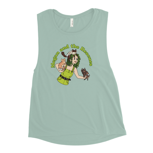 Megan and the Rescues - Ladies’ Muscle Tank