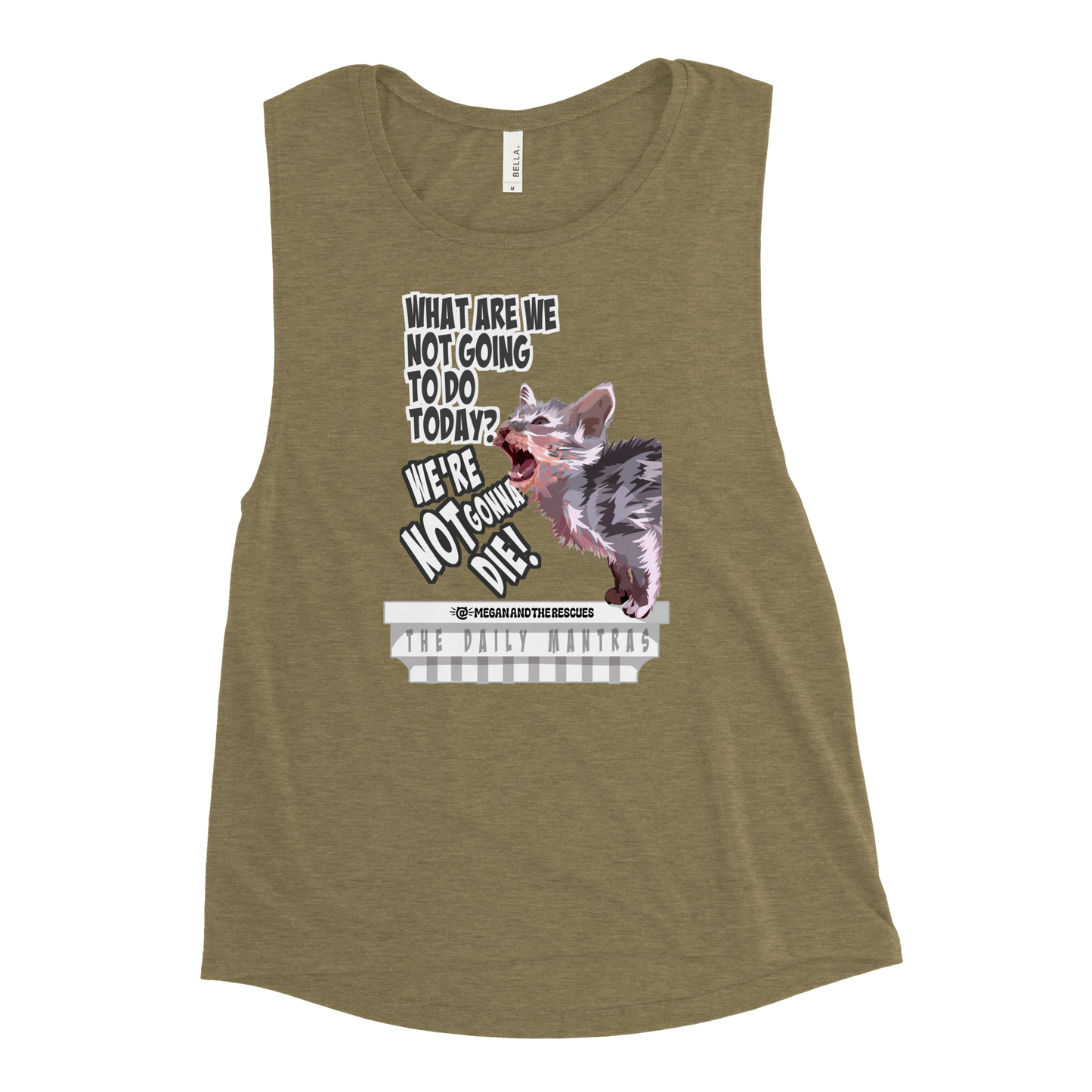 The Daily Mantras (Version 2) - Ladies’ Muscle Tank