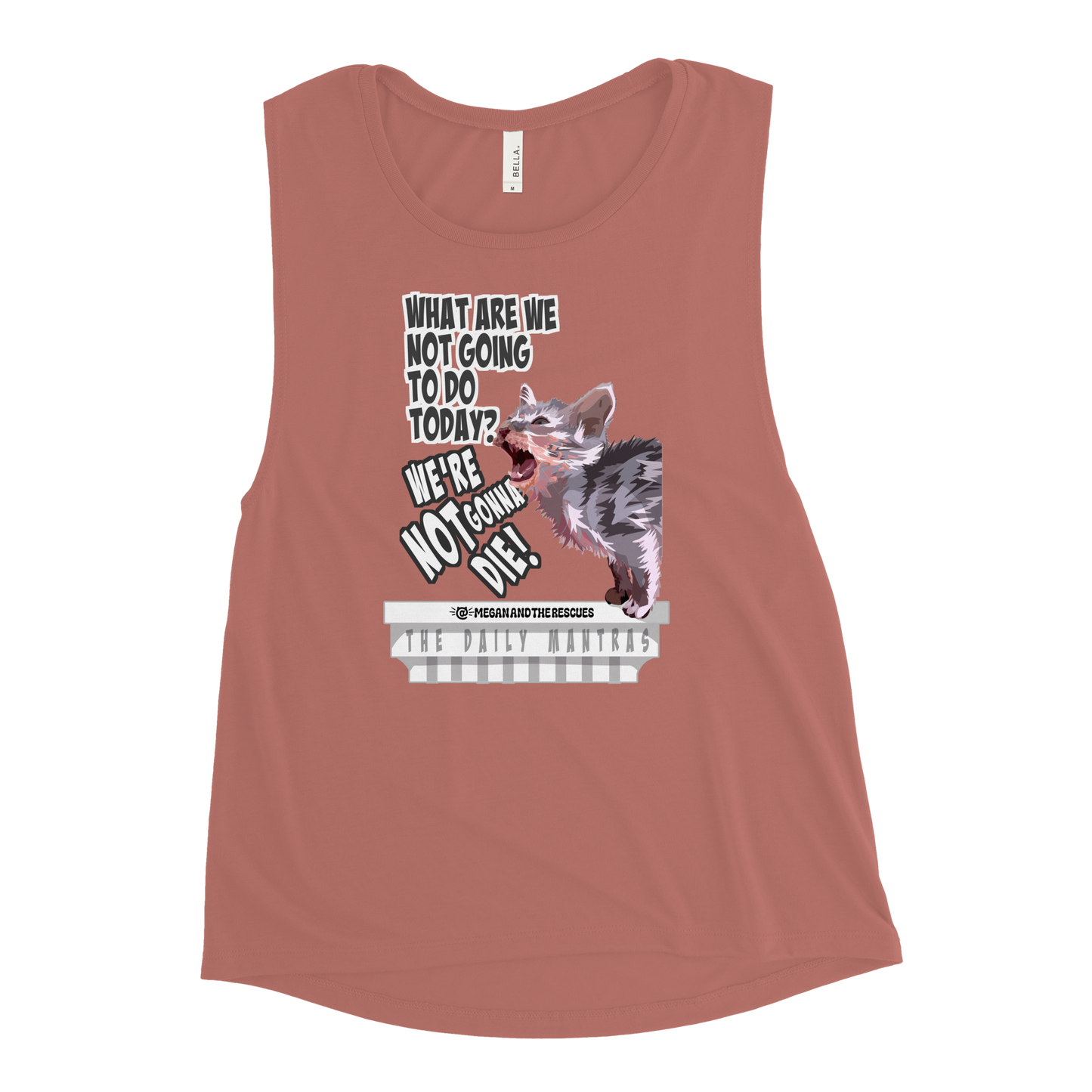 The Daily Mantras (Version 2) - Ladies’ Muscle Tank