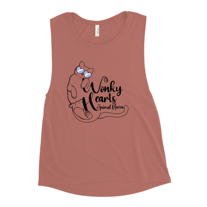 WONKY HEARTS - Ladies’ Muscle Tank