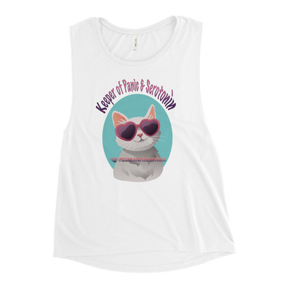 Keeper of Panic & Serotonin - Ladies’ Muscle Tank