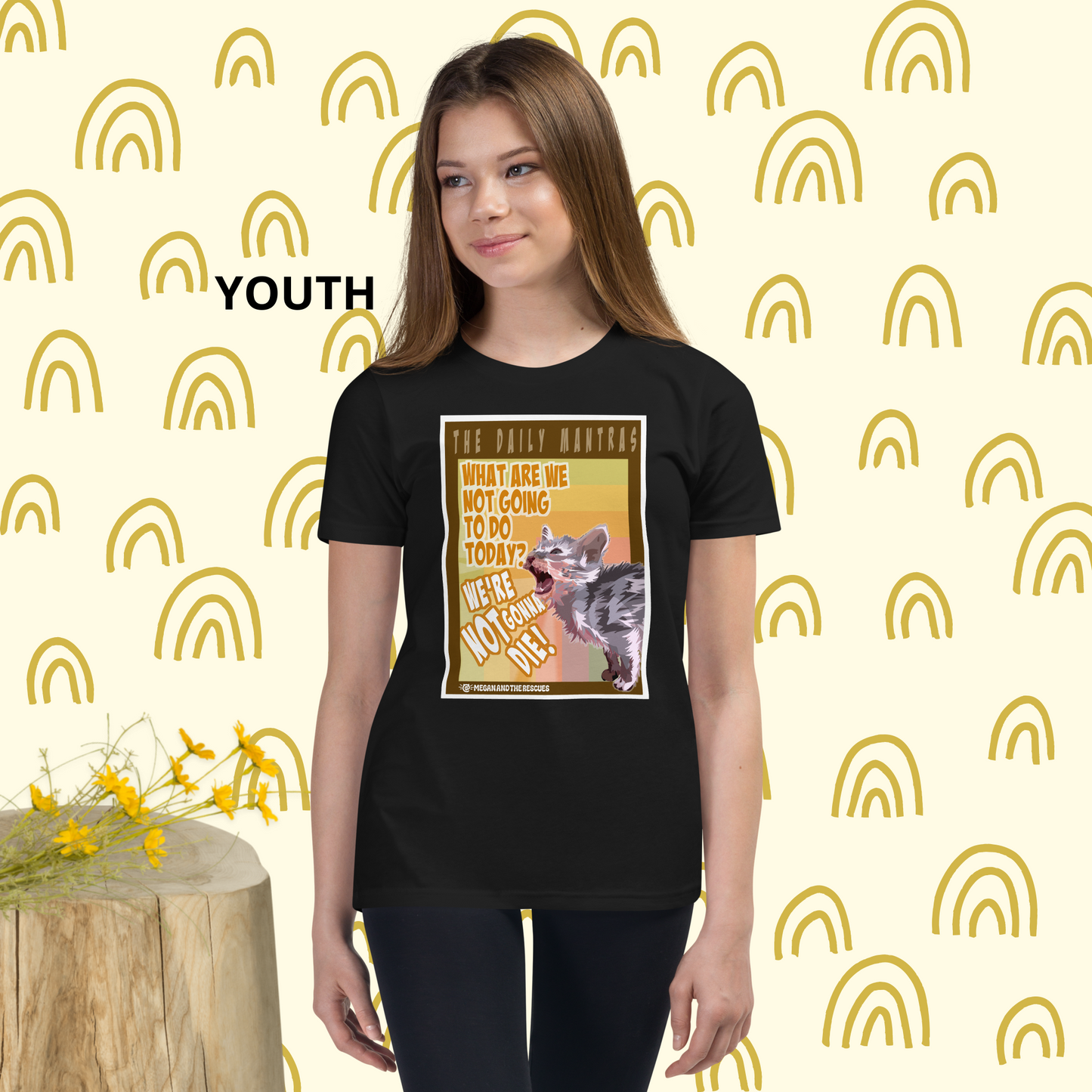 The Daily Mantras (Version 1) - Youth Short Sleeve T-Shirt